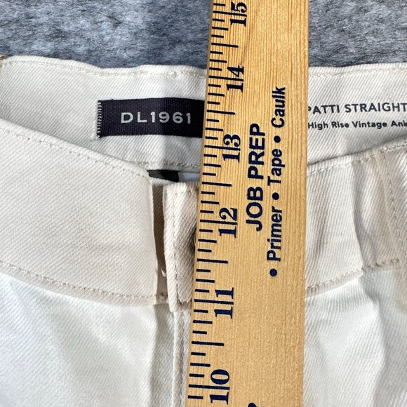NWT DL1961 Patti Womens Jeans size 34 Straight High Rise Vintage Jeans 34 Beige - Picture 9 of 15
